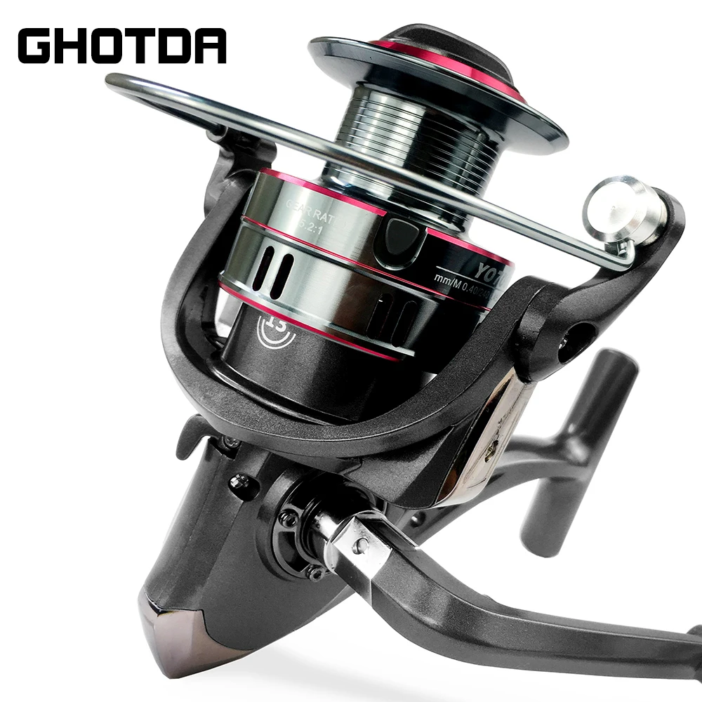 Spinning Fishing Reels Fishing Reels GHOTDA 5.2:1 Fishing Reel 1000 2000 3000 4000 5000 6000 7000 Saltwater Wheel