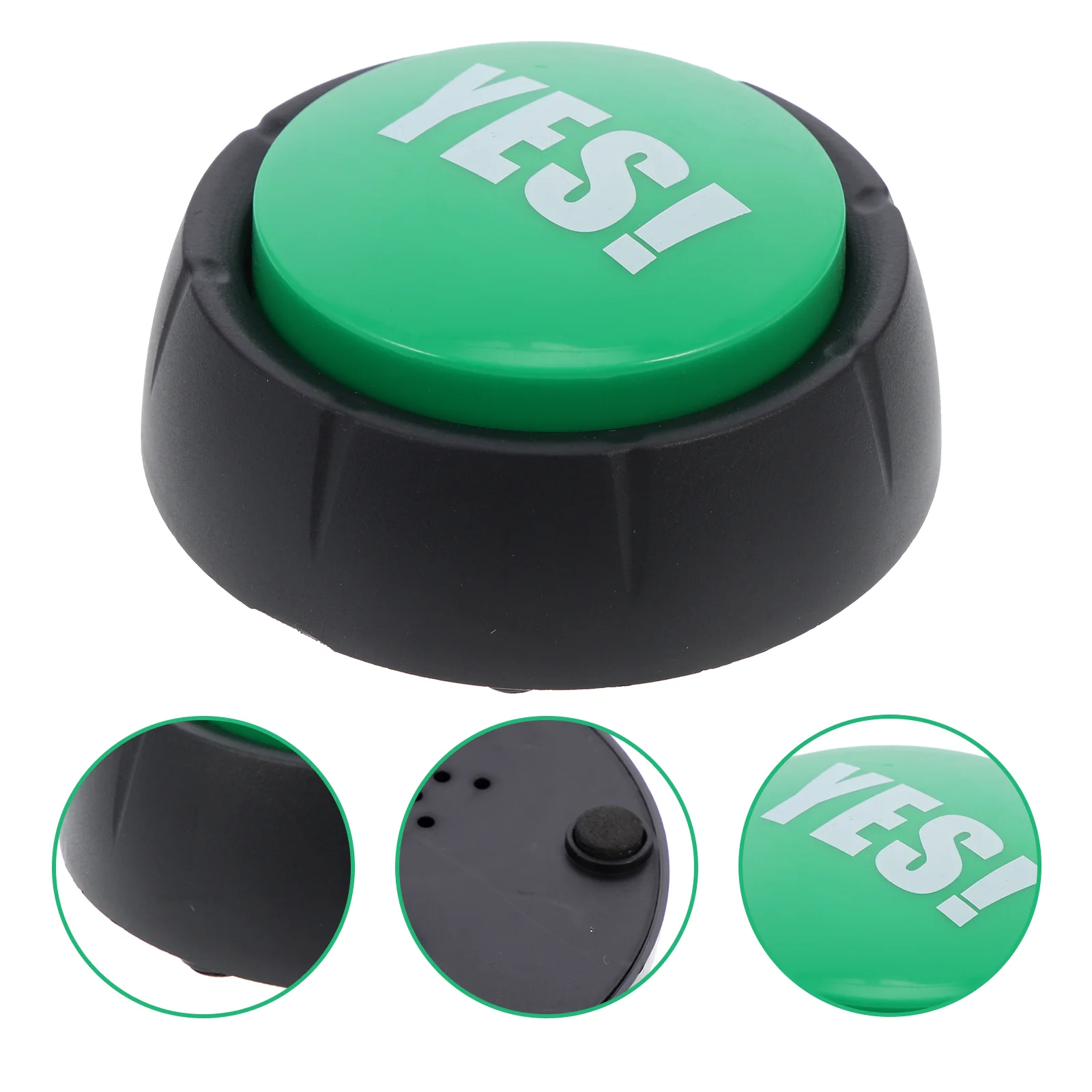 

Sound Button Yes with Funny Prank Toy Prize Tabletop Game Answer Buzzer Plastic Event Party Tool