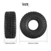 INJORA 62*24mm S4 All Terrain 1.0 Wheel Tires for 1/18 1/24 RC Crawler Car Axial SCX24 FCX24 Enduro24 AX24 (T2450) 2
