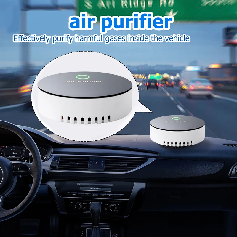 Air Purifier Air Freshener Portable Negative Ion Generator Filter Smoke Dust Odor Formaldehyde Remover Car Toilet Pet Deodor
