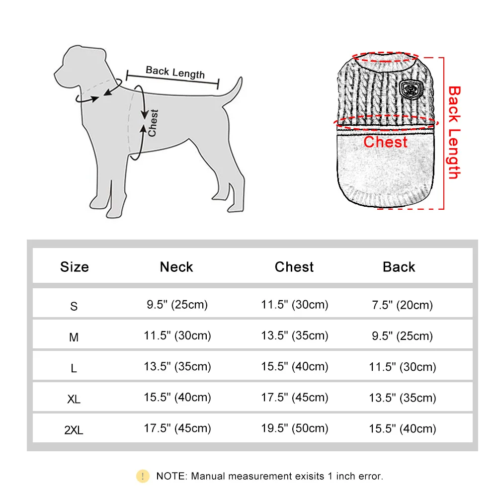 Weihnachtspullover für Hunde aus 100% Baumwolle.