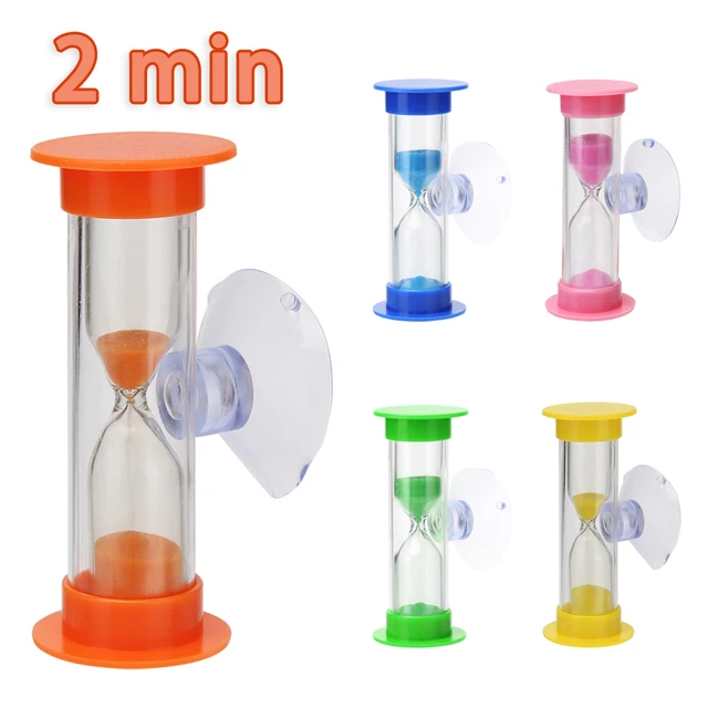 2 Perc Színes Homokóra Homoküveg Homok Óra Időzítők Időzítő Zuhany Fogmosás Gyermekek Otthoni Dekorok