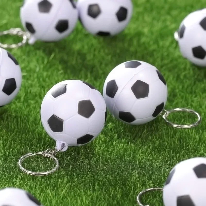 PU Leather Soft Foam Sponge Ball Keychain Football Basketball Soccer Squeeze Stress Ball Relief Toys Anti Stress Ball Fidget Toy 5