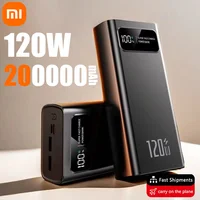 Xiaomi 120W Super Fast Charging 200000mAh High Capacity Power Bank Battery Digital Display Power Bank For Iphone Samsung Huawei 1