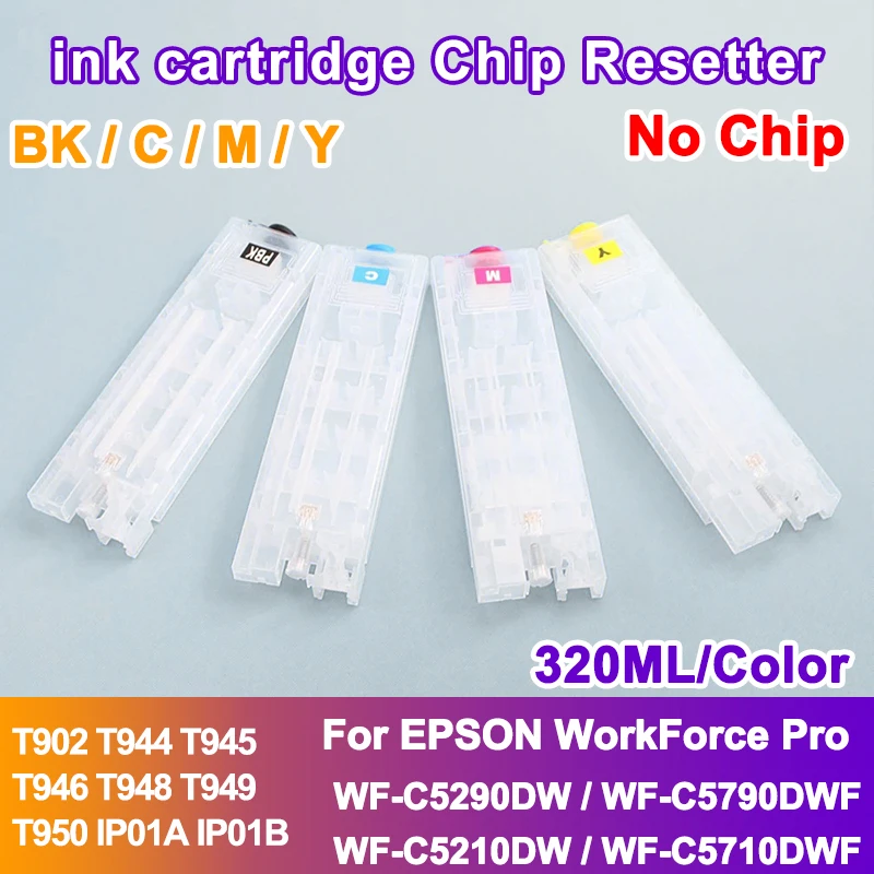 T945 T944 T946 T948 T902 Refill Ink Cartridge No Chip For Epson WF ...