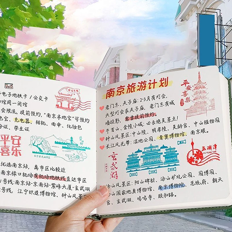 미니 노트북 고품질 그리드 페이지 할 일 목록 일기 주간 플래너 PU 가죽 휴대용 어젠다 북 학생용