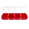 1pcs Plastic Multi-Compartment Organiser Box For Screws Plastic Hardware Divider Storage Case With Lid Display Y7K9 5