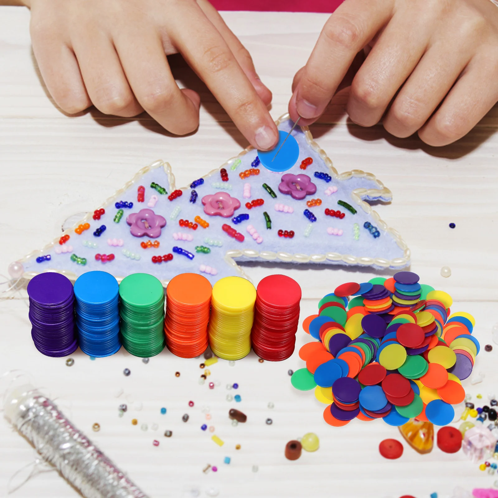 Counting Chips Bingo Chips Poker Cards Game Education Math Toys Discs Markers Children Kids Classroom Supplies 180pcs plastic bingo markers plastic game chips