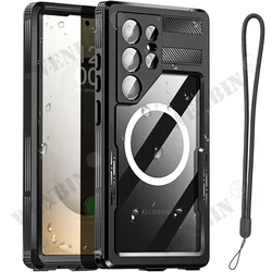 Enhanced Waterproof 360° Magsafe Cover Case - Galaxy S24 Plus (Black)