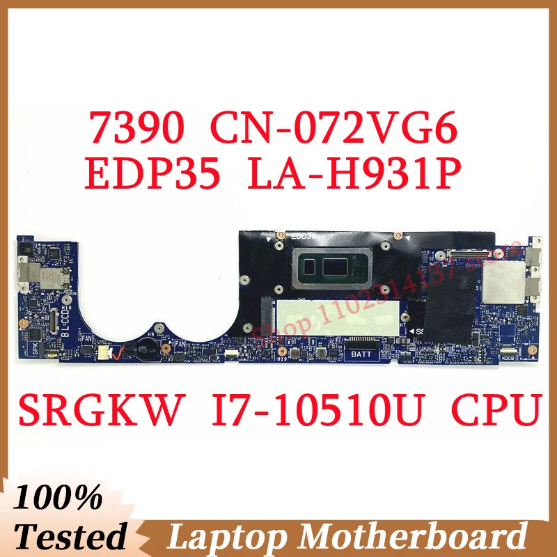

Для Dell XPS 7390 CN-072VG6 072VG6 72VG6 с процессором SRGKW I7-10510U