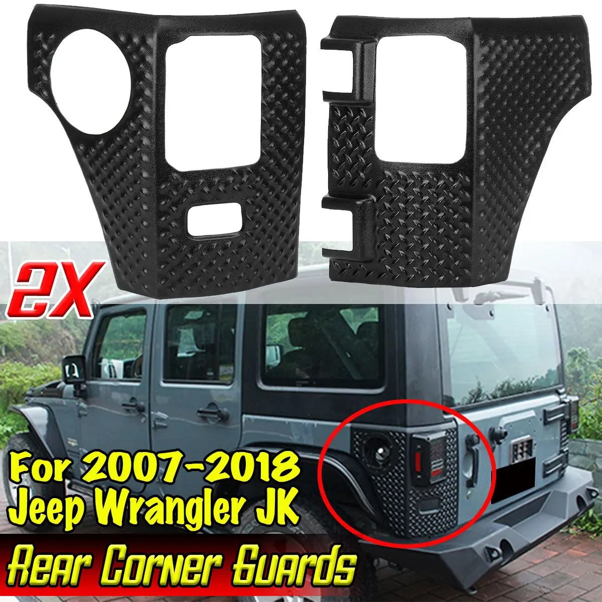 

Задние угловые стоп-сигналы для Jeep Wrangler JK 2007-2018, 2 шт.