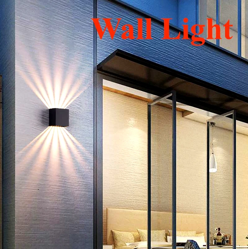 

Outdoor Lights Wall Decor Backyard & Garden Decorations Street Light External Wall Sconce Lamp Led Lighting Country House