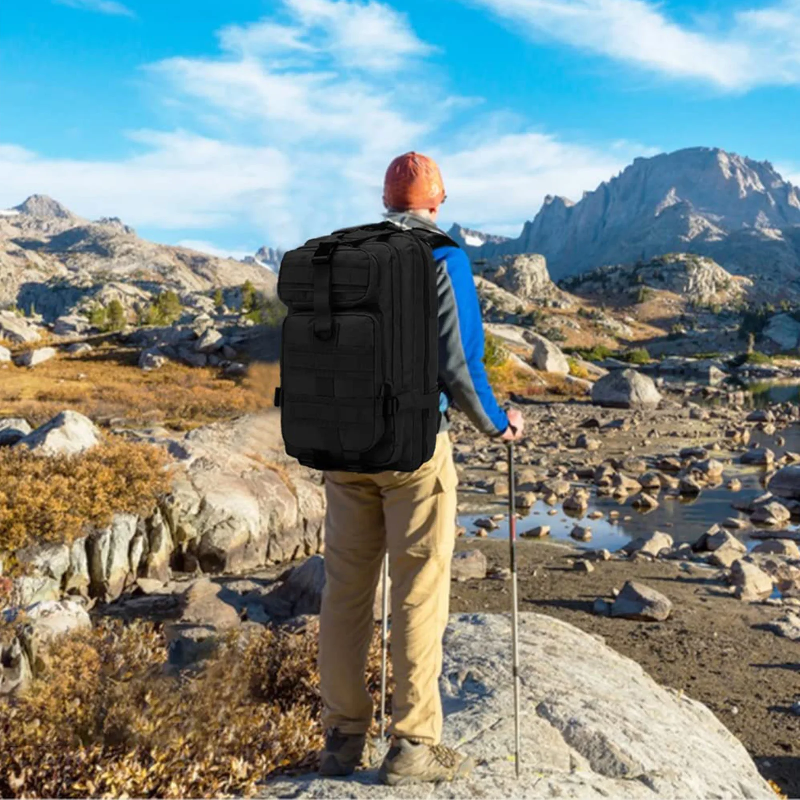 Waterproof Polyester Tactical Backpack for Hiking and Outdoor