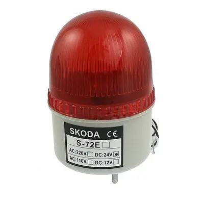 

DC 24V Industrial Signal Tower Buzzer Sound Alarm Red LED Warning Light
