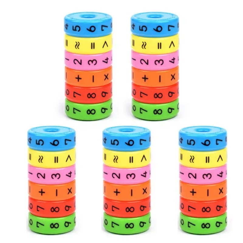 Magnetic Children Math Learning Toy Cylinder Numbers And Symbols Classroom Supplies Montessori Juegos Educativos Para Ni&ntilde;os