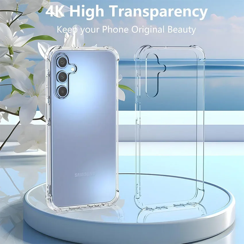 Shockproof Clear Silicone Soft Phone Case Cover