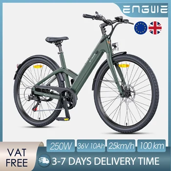 Nuova Bici Elettrica ENGWE N1 AIR ST 2026, Motore 250W, Batteria 36V 10Ah, Autonomia 100km, Velocità Massima 25KM/H, Freni Idraulici/a Disco
