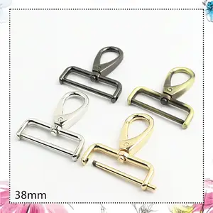 10-30pcs 2 Colors 38mm 1.5 Inch Trigger Snap Hook Metal Swivel Clasp  Lobster Claws Swivel Hooks Hardware Hook Clasp - Bag Parts & Accessories -  AliExpress