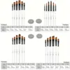 24/6pcs Artist Paint Brushes Set Nylon Tips Artist Paint Brushes For Acrylic Oil Watercolor Acrylic Painting Body Face Rock Art 2