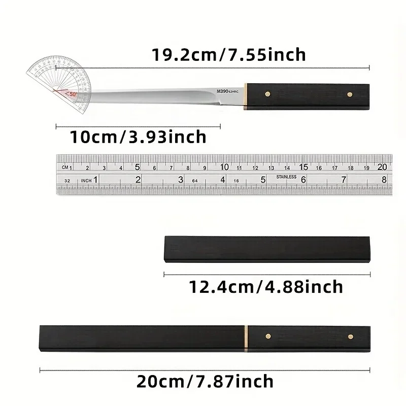 Description Picture 3 of itemKitchen Meat Cleaver Stainless Steel Slicing Knife Barbecue Sharp Fruit Watermelon Knife ABS Handle Fish Knife Cooking Tool