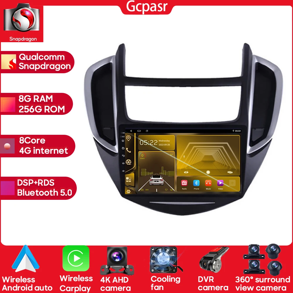 

Android 12 8 Core Car Radio For Holden Chevrolet Trax Tracker 2014-2018 2din 9 Inch WIFI Stereo Multimedia Player Head Unit DVR