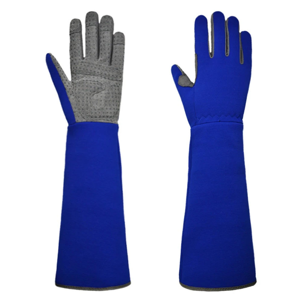 A Pair of Non-Slip Long Protective Durable Thickened Gloves Gardening Construction Gloves Long Chore
