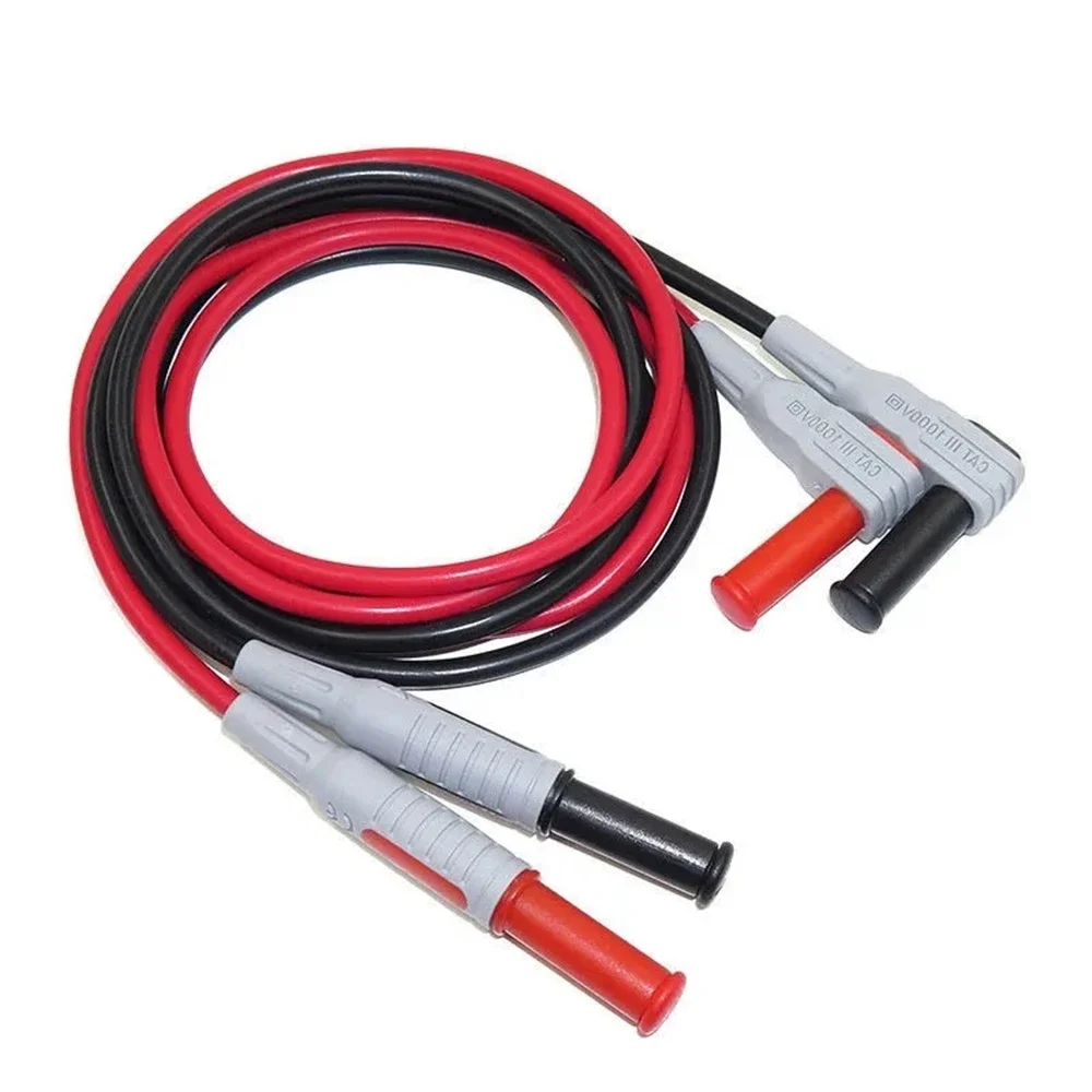 

Cleqee P1032 P1033 Multimeter Test Cable Injection Molded 4mm Banana Plug Test Line Straight to Curved Test Cable