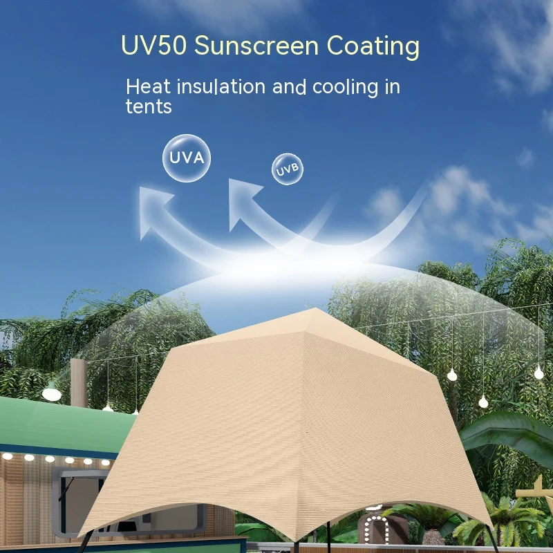 Outdoor Canopy Sunshade Camping Lantern Tent Restaurant Coffee Bar Atmosphere Canopy Parasol Patio Umbrella