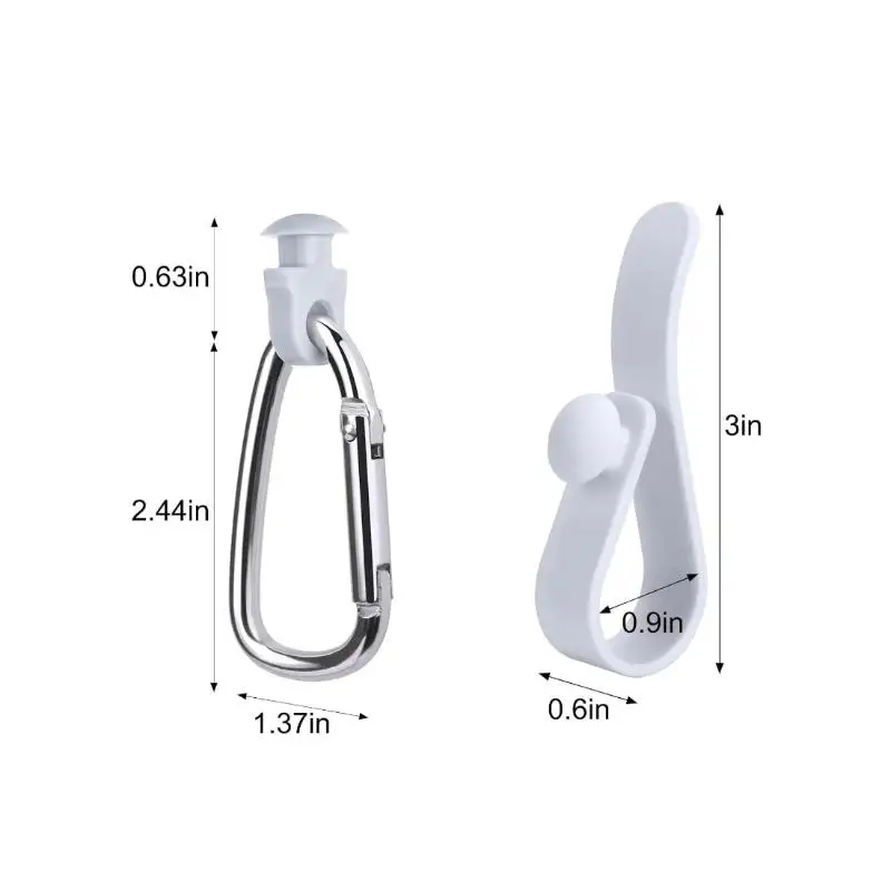 Kit di accessori 3 pezzi, gancio portatile, moschettone portachiavi e portabicchieri, parti di ricambio per uso quotidiano all'aperto - immagine 6