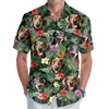 3D Full Print Hawaiian Dachshund Graphic Shirt For Men Summer Casual Button Up Surfing Beach Shirts Blusas Mens Oversize Tee Top 5