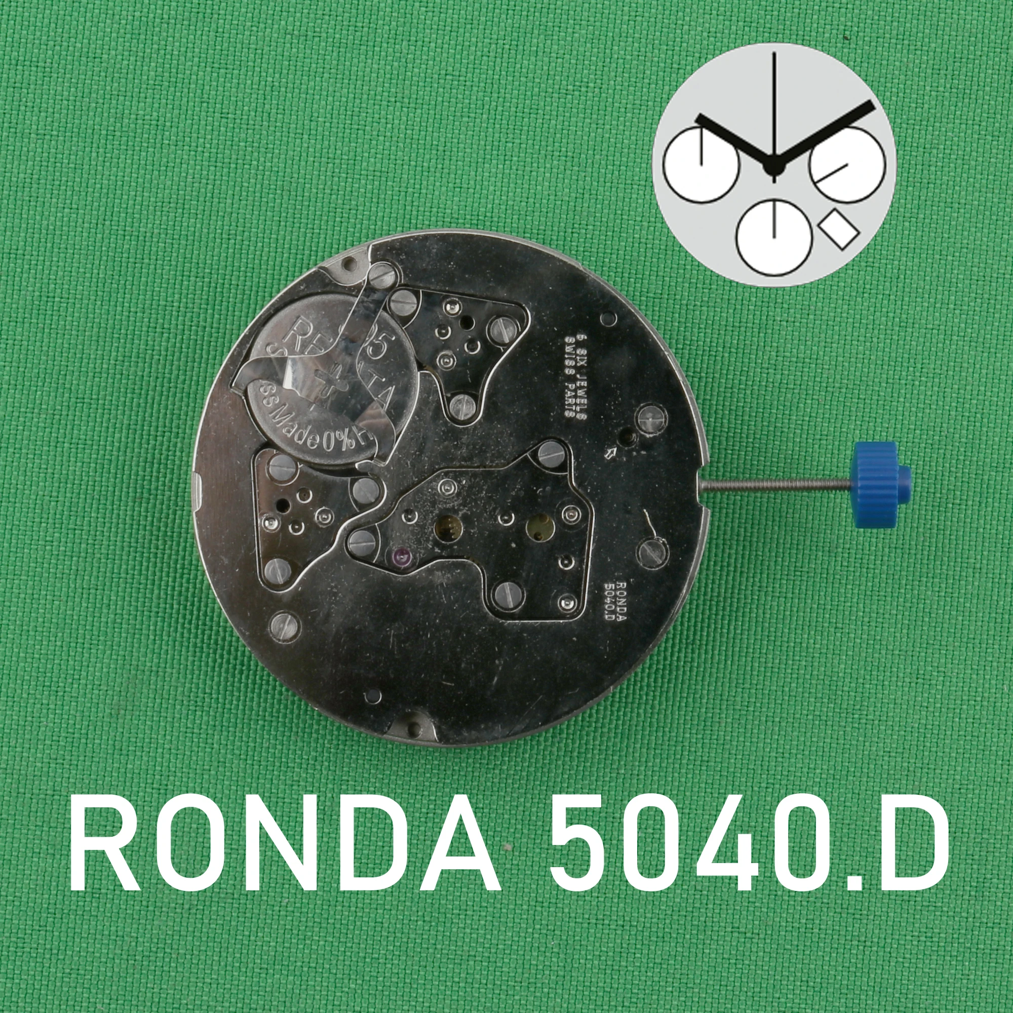 Ronda Movement 5040 MOVEMENT WATCH MOVMENET Core White