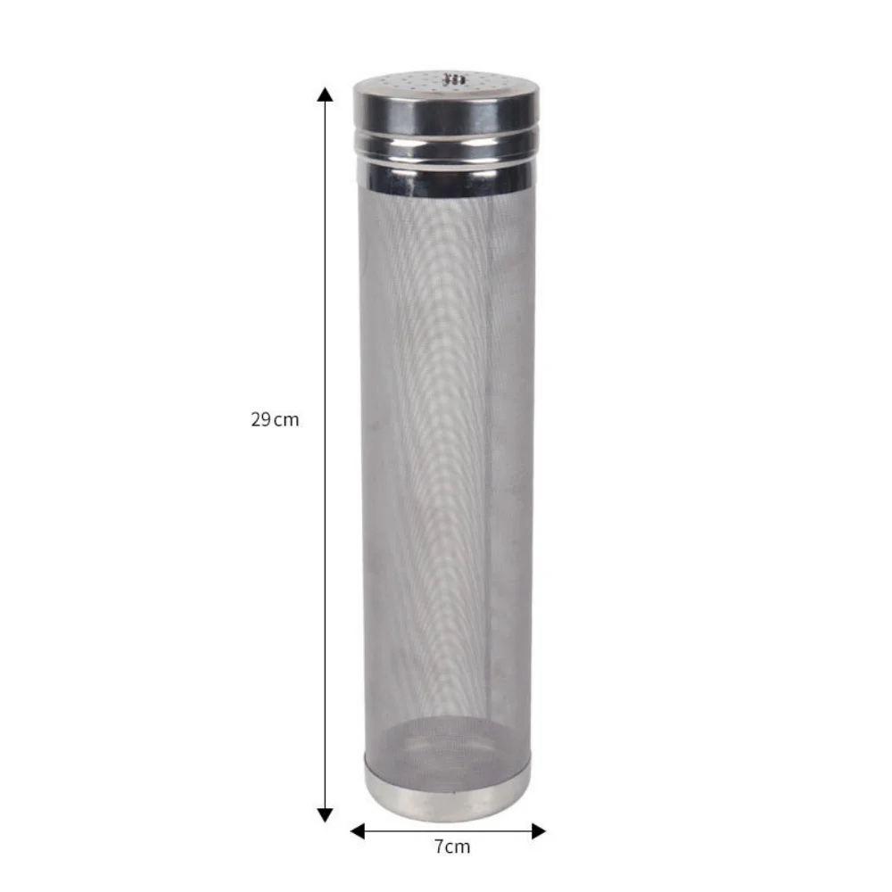 Beer Craft Beer Filter Cartridge with lid 7x29cm,Craft Filter Cartridge.Food Grade Stainless Steel 304,Gin Basket