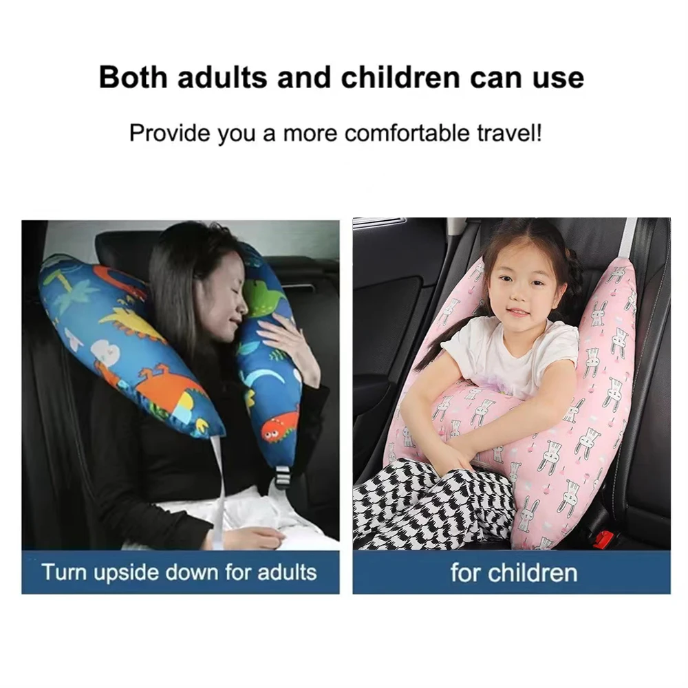 Travel Neck Pillow Support Cushion Pad for Kids Universal Safety H-Shape Travel Pillow Cushion for Car Seat Safety Neck Pillow - AliExpress
