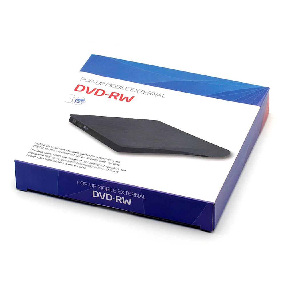USB 3.0/USB 3.0 + Type-C SATA CD DVD Drive Enclosure for Notebook Laptop