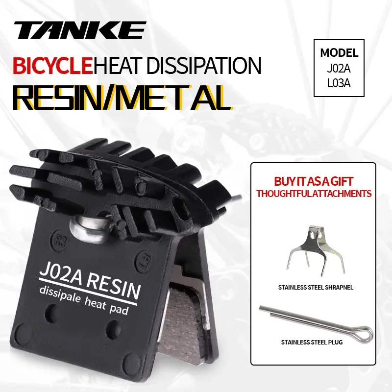 Bicycle Disc Brake Pads MTB J02A Resin Ice Tech Hydraulic Calipers SLX Deore XT XTR M8000/M9000/M9020/M987/M985