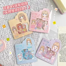 

Stickers Transparent PVC Decoration Sticker DIY Scrapbooking Stickers Sweet Lolita Kawaii Cute Office 45pcs School Stationery