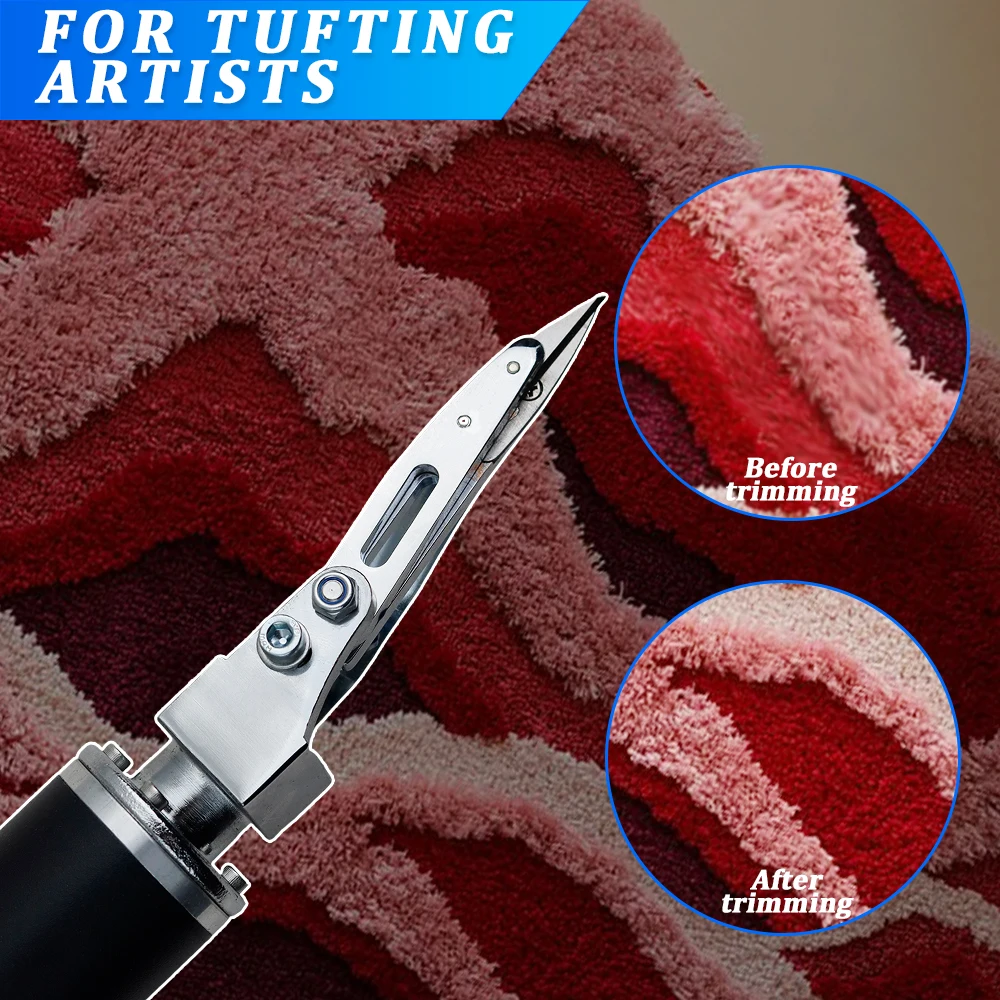 Electric Tufting Carpet Scissors - 0-4000RPM Adjustable Carving Tool For Rug Making