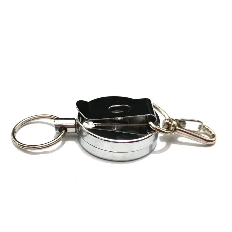Retractable Badge Reel Metal Easy Pull Key Ring ID Holders Lanyard Badge Holder Reel Name Badge ID Tag Card Clip Recoil Reel Belt Clip retractable badge reel badge holder badge holder keychain retractable id tag retractable id lanyard retractable key ring