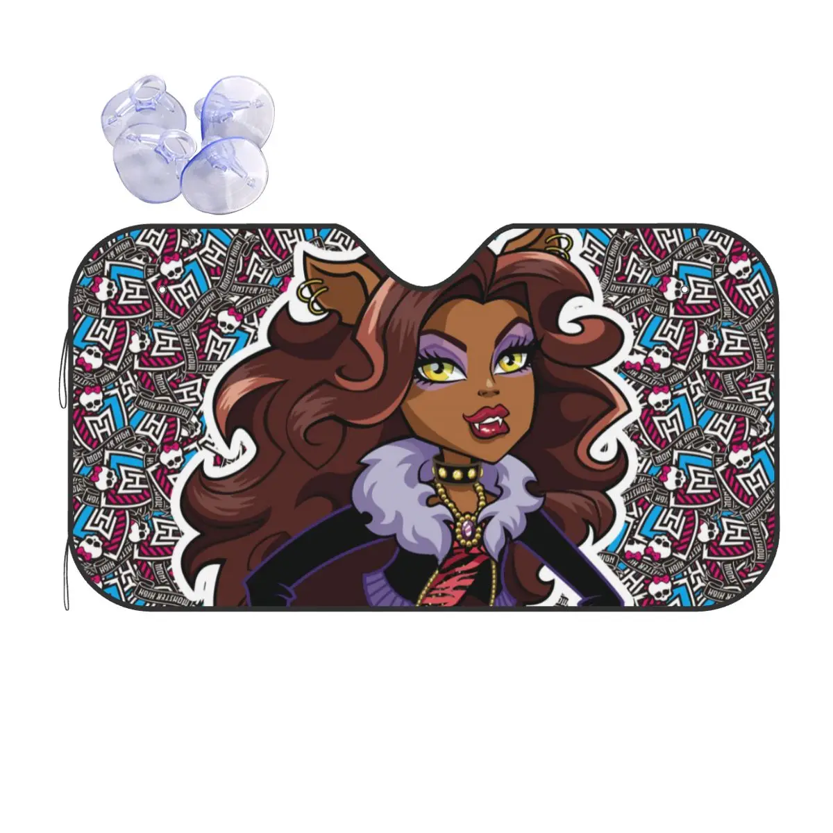 Draculaura Monster Parabrezza Alto Parasole Cartoon Car Front Window Visor Car Window Parabrezza Cover Riflettore Di Calore