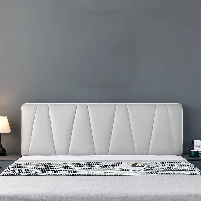 Wearproof Bed Headboard Cover Thicken Elastic All-inclusive Technology Fabric Bed Head Cover Anti-Dust Back Protector