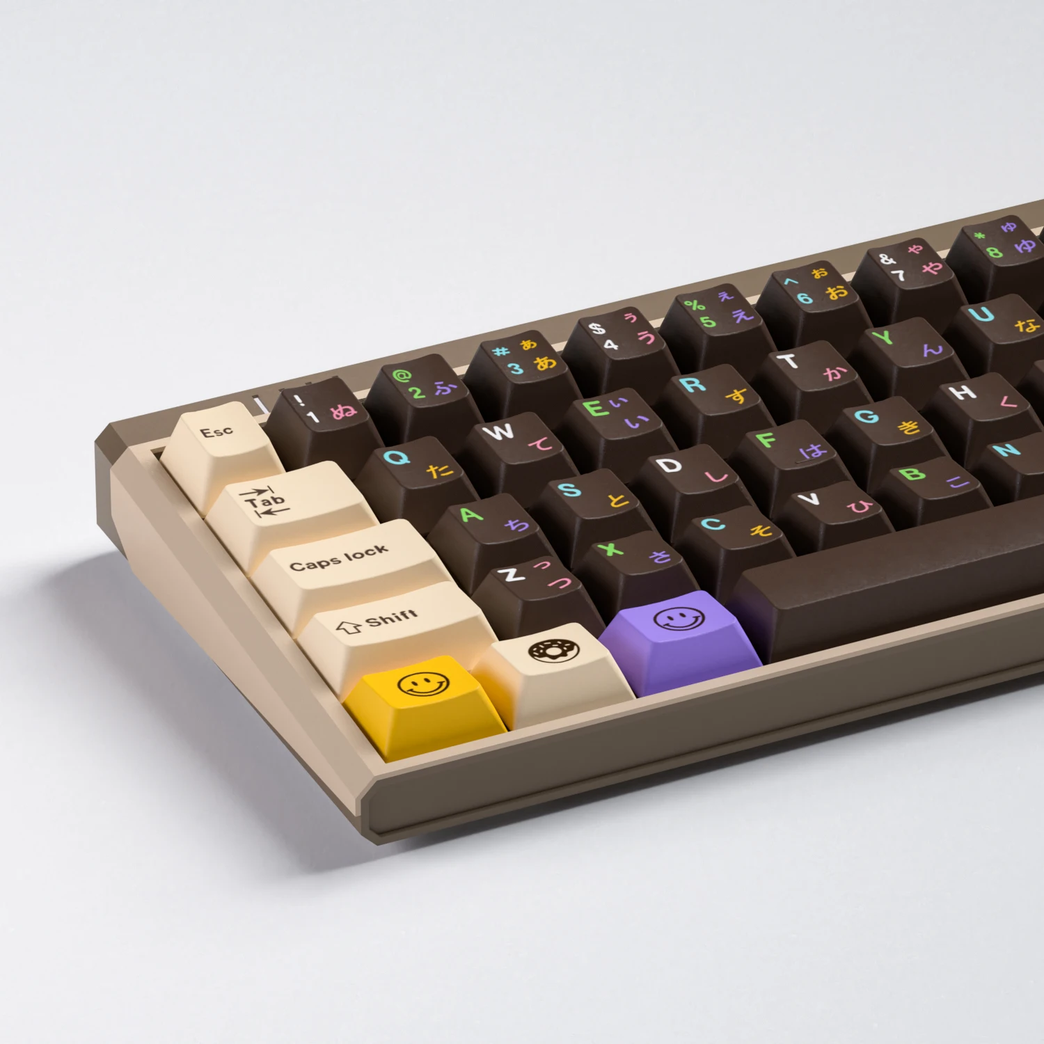 Pbt Keycaps para Teclado Mecânico Donut Pattern Food Dessert Cherry Custom Keycaps Teclados Acessórios - Imagem 6
