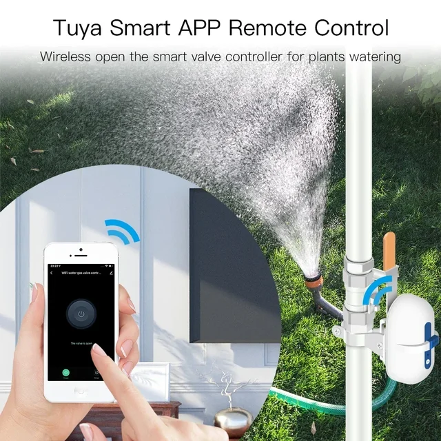 Tuya Smart WiFi/ZigBee Water Gas Pipeline Auto Shut OFF Valve Controller Smart Life APP Remote Control With Alexa Google Home 3