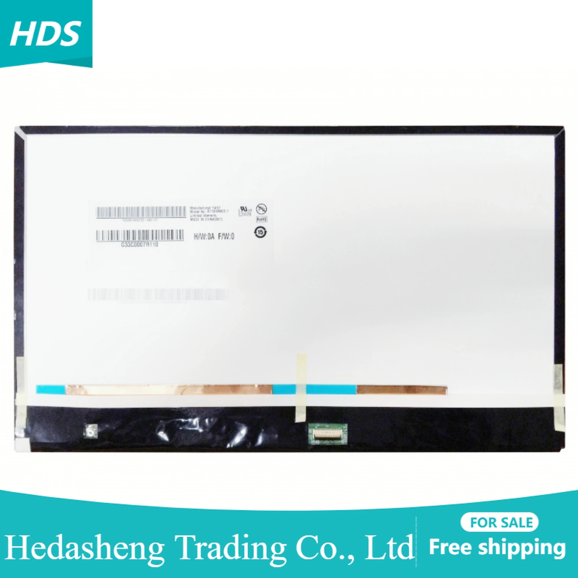 

B116HAN03.1 11,6 дюйма 1920x1080 40 контактов EDP проверенная панель фотоэлементов экран