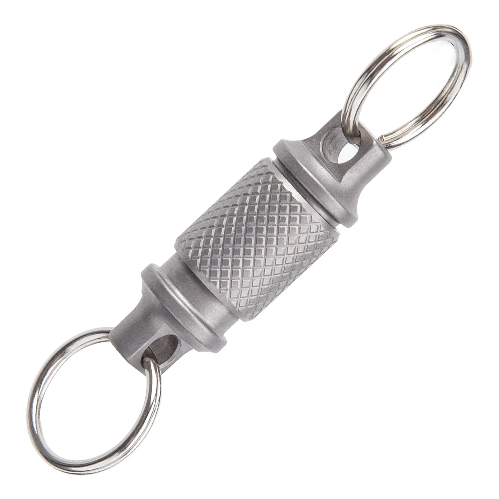 Titanium Quick Release Keychain with Rotary Universal Joint and EDC Quick Hang Buckle - Super Lightweight