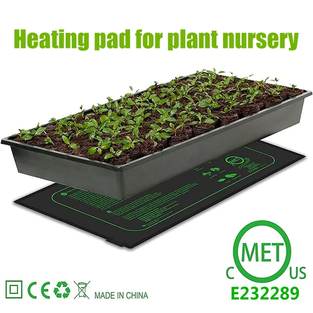 52X24Cm Palánta Fűtés Szőnyeg Vízálló Növényi Vetőmag Csírázás Terjedése Klón Indító Meleg Pad Eu/Usa Dugó Kerti Kellékek