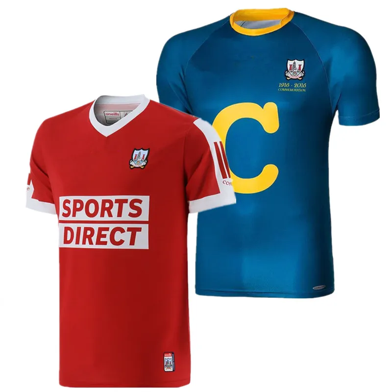 2023 Cork GAA Home / 1916 Commemoration Shirt Mens Rugby Jersey SizeS
