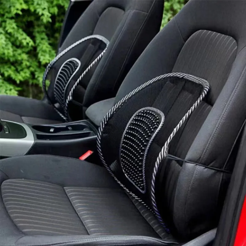 Car Seat Office Chair Massage Back Lumbar Support Ventilate Cushion Pad Back  Lumbar Cushion For Car Driver - AliExpress