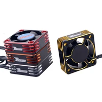 SURPASS HOBBY 2PCS Cooling Fan 25 30 35 40 50mm Rocket Heat Dissipation Fans Metal Motor Fan Cover for Brushless Motor RC CAR 1