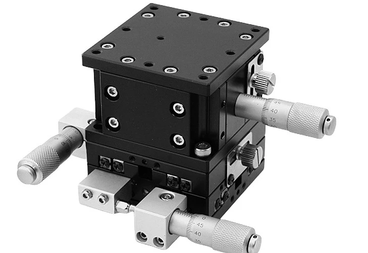

XYZ three-axis linear table trimming table XYZ60-LM-2 double cross rail bearing adjustment slide table 60 * 60mm