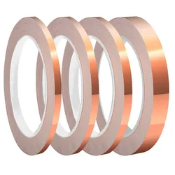Copper Foil Shielding Tape - Single - Sided Conductive Tape for Stained Glass & DIY Projects